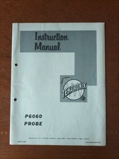 TEK P6060 Probe and Accessories Instruction Manual Tektronix 