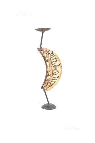 Porta candela etnico cm - candela, 34