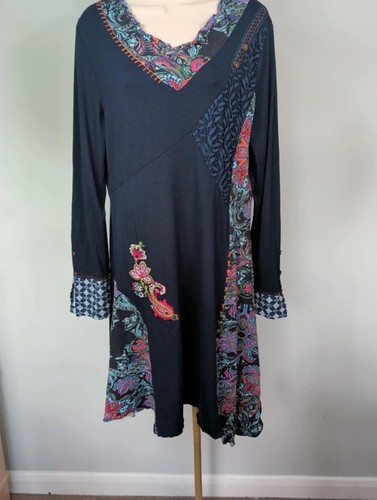 Abito midi patchwork - , maglia