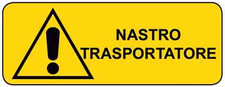 330x125mm Conveyor Belt Danger