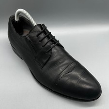 Scarpe derby Carlo Pazolini in pelle nera uomo uk 6,5 stringate