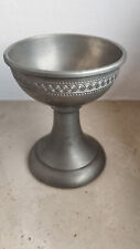 Vaso in Peltro puro Firenze, calice, Vintage Old Pewter Vase Antiques '900