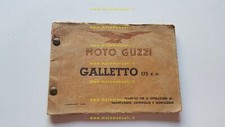 Moto Guzzi Galletto 175 1954 manuale officina originale