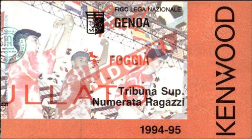 Biglietto stadio genoa - biglietto, foggia