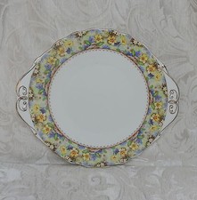 Antico vassoio torta Royal Albert Crown Cina modello giardino di Maria 1937 Vassoio