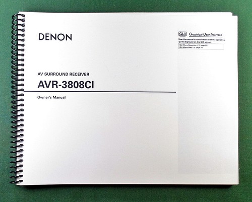 Denon avr 3808ci instruction - denon,