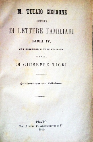 Cicerone scelta di lettere - cicerone,