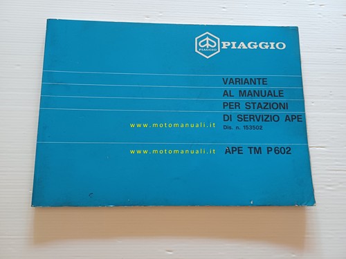 Piaggio ape p602 1983 - tm,