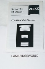 210mm F4.0 ZEISS CONTAX SONNAR