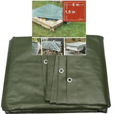 Telo In Tessuto Con Occhielli Dimensione 1,5 M X 6 M Copertura Per Legno