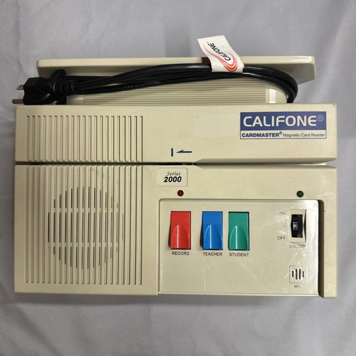 Califone cardmaster serie 2000 - califone,