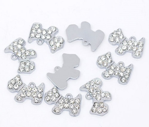 2pz charms ciondoli cagnolino