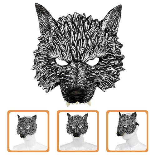 Maschera lupo mezzo viso - lupo,