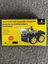 Keyestudio 4WD Bluetooth-Compatibile Robot Auto V2.0 Kit per Arduino Sigillato in Scatola