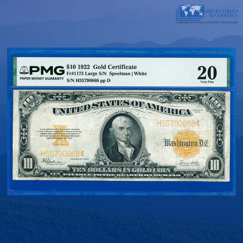 1173 1922 10 dollari - fr.1173, $10