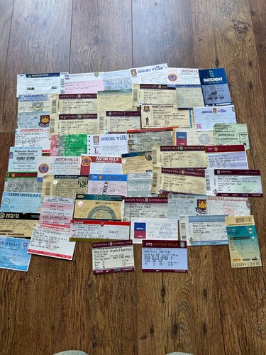 Aston villa ticket stubs - 49,
