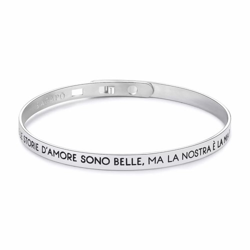 Bracciale rigido acciaio con - bracciale,