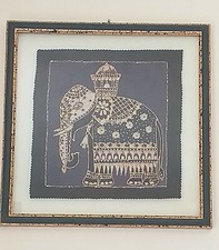 Batik indiano con cornice