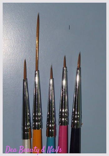 Set pennelli vari nail art - pennelli,