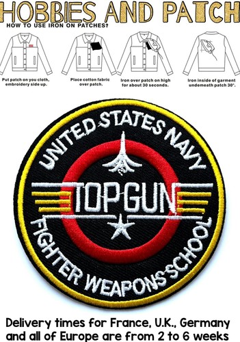 Patch top gun fighter logo - patch,