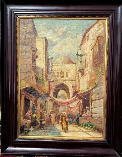 Quadro orientalista bazar - quadro, orientalista,