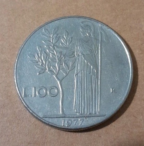 100 lire anno 1977 - 100,