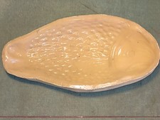 Antica Formella Cotognata Pesce Grande Cm.31 X 15 In Ceramica Di Caltagirone