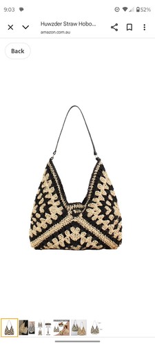Borsa donna tessuto macramè