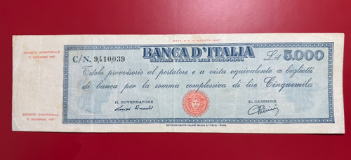 Repubblica italiana 5000 lire - repubblica,