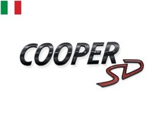 1 Scritta Posteriore COOPER SD per MINI Countryman Clubman Paceman JCW Satinata