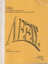 LEXIS ANNO III, N. 1, 2000   2000 