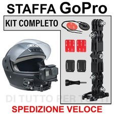 Supporto Casco Adesivo per GoPro staffa Bicicletta Moto Hero SJCAM DJI Stand