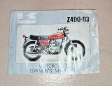 Manuale d'uso KAWASAKI OHC Z 400 D3 1975 original owner manual ENG