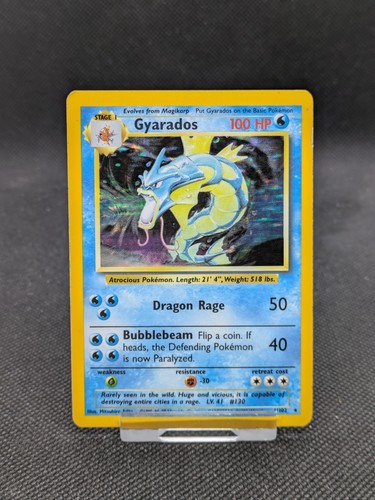 Gyarados 102 holo base set - base,