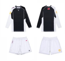 Shoyoroll Comp Standard 25.3 PW Ranked Rash Guard SS (Bianco) & Short Bjj No Gi