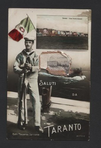 P608 cartolina taranto - p608,