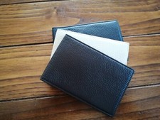 Markiaro Delta Porte-carte crédit portefeuille chèque cuir de vachette texturé