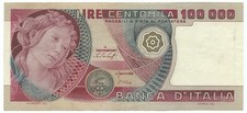 100000 LIRE BANCA D'ITALIA
