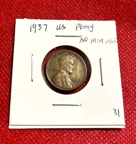 1937 penny coin senza - us,