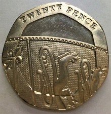 Regno Unito Gran Bretagna non datato 2008 20 pence errore mulo