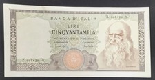50000 LIRE LEONARDO DA VINCI