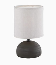Lampada abat-jour da comodino, beige e marrone
