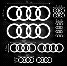 Adesivo logo AUDI misura e colore a scelta venduti in coppia