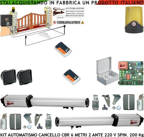 Automatismo cancello metri 2 - 6,