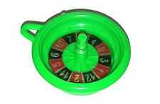 ROULETTE CASINO' 70s mini sorpresina da appendere verde plastica