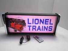 Lionel Trains Display LED Insegna Luminosa Lightbox Lampada da Parete Sospensione
