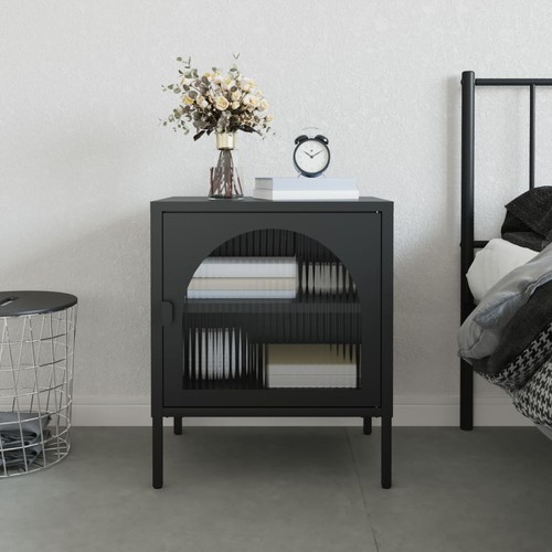 Vidaxl comodino nero - vidaxl, 50x35x60