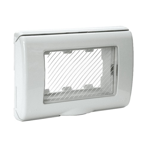 Placca stagna con sportello - stagna, a