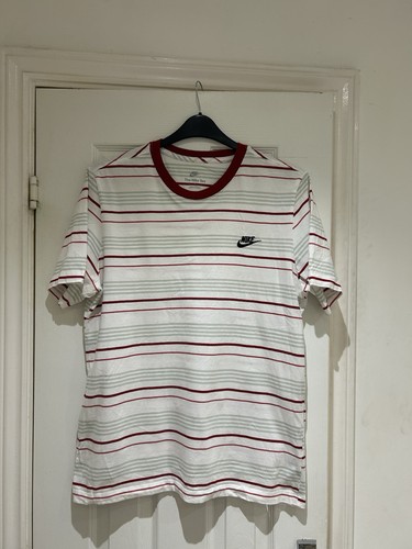 Nike tee white grey red - white,