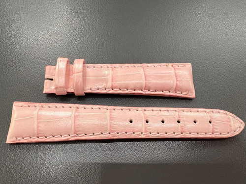 Pink leather strap 16mm for - leather,